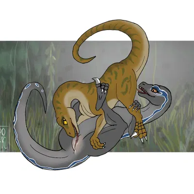 blue (jurassic world), echo (jurassic world) (jurassic park, jurassic world) created by black cat 555