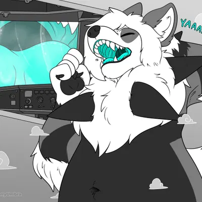 bluemoon the lycanine (nintendo, pokemon) created by strawberryumbra