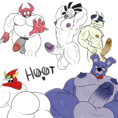 bob velseb, bonnie (fnaf), boy (fnf) (disney, five nights at freddy's) created by dg254