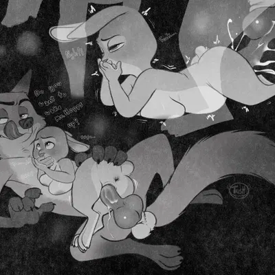 bonnie hopps, nick wilde (disney, zootopia) created by tush (artist)