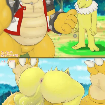 bowser (instant loss 2koma, mario bros) created by spikysketches