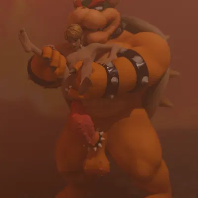 bowser, link (mario bros, nintendo) created by unmakeyourself