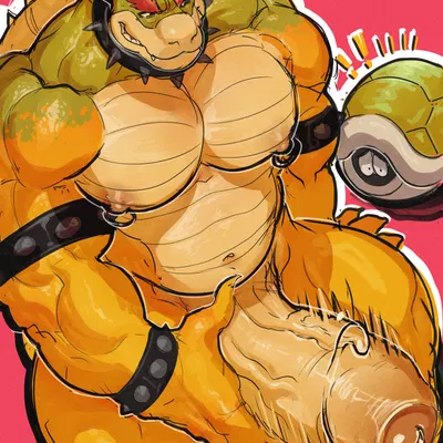 bowser (mario bros, nintendo) created by waympo