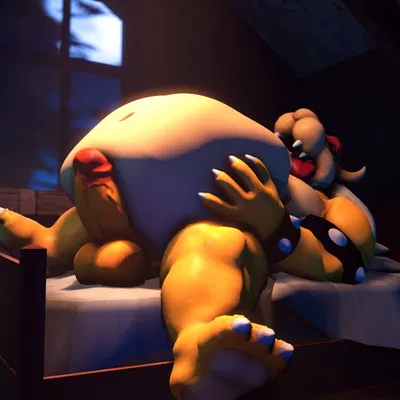 bowser (mario bros, nintendo) created by yoshua40sfm