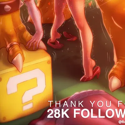 bowser, princess peach (mario bros, nintendo) created by bangdacy