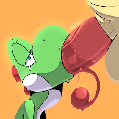 bowser, yoshi (character) (mario bros, nintendo) created by komdog