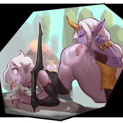 briar (lol), soraka (league of legends, riot games) created by dddoodles
