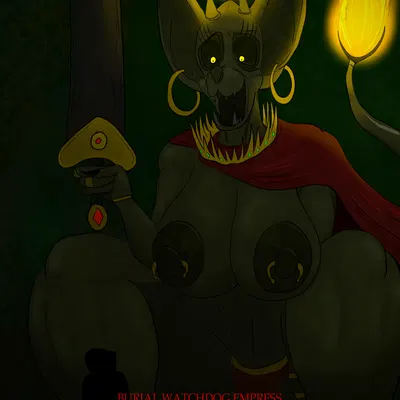 burial watchdog empress (m4n), erdtree burial watchdog, tarnished (elden ring) (elden ring, fromsoftware) created by m4n