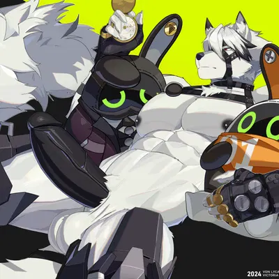 butlerboo, eous (zenless zone zero), von lycaon (mihoyo, zenless zone zero) created by onensfw