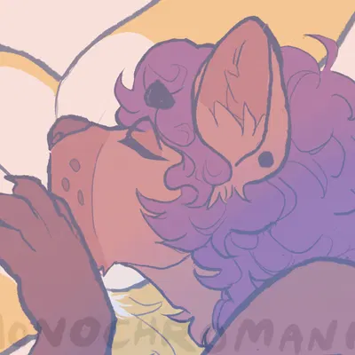 butter the fox, iris the hyena created by monochromanis