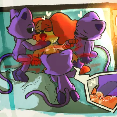 catnap (poppy playtime), dogday (poppy playtime) (mob entertainment, poppy playtime) created by notsafeforwanking