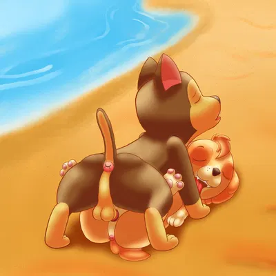 chase (paw patrol), skye (paw patrol) (paw patrol) created by hamtaroso