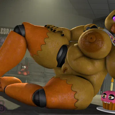 chica (fnaf), classic chica (fnaf), cupcake (fnaf) (five nights at freddy's, scottgames) created by tade48