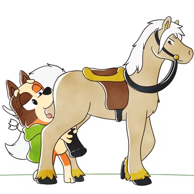 chilli heeler (bluey (series)) created by shenhibiki