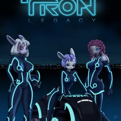 cinnamon (flufdustbunny), red (flufdustbunny), star (flufdustbunny) (tron, tron: legacy) created by flufdustbunny