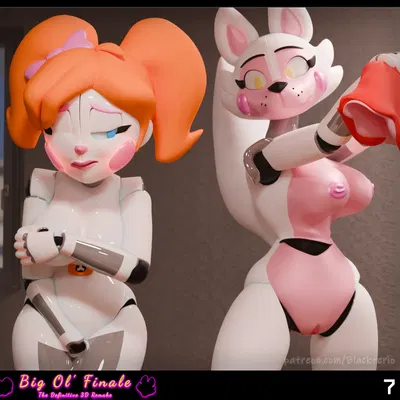 circus baby (fnaf), funtime foxy (fnaf) (five nights at freddy's, scottgames) created by blackterio