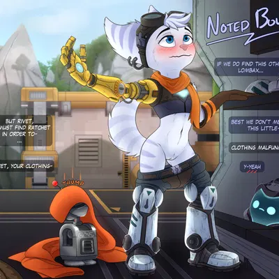 clank (ratchet and clank), rivet (ratchet and clank) (ratchet and clank, sony corporation) created by kazrune