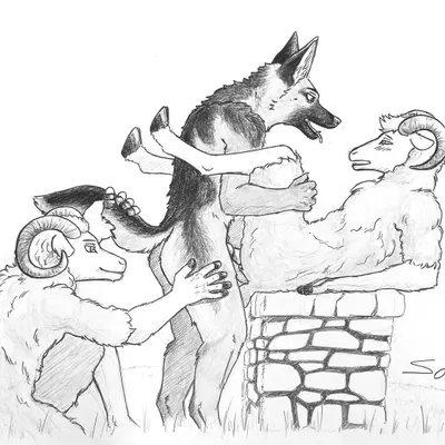 created by some (someone)