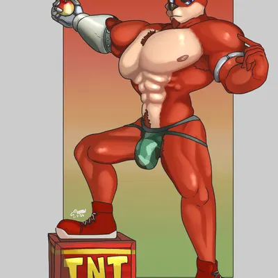 crunch bandicoot (activision, crash bandicoot (series)) created by krowbutt