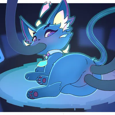 cyber cat yuumi, yuumi (lol) (league of legends, riot games) created by maoegou