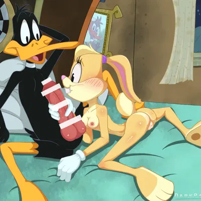 daffy duck, lola bunny (looney tunes, the looney tunes show) created by darkpainartt