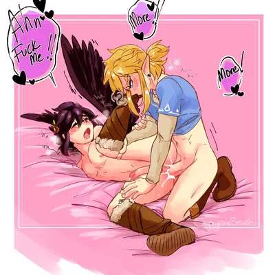 dark pit, link (breath of the wild, kid icarus) created by soft sizzle