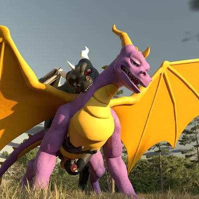dark spyro, spyro (activision, european mythology) created by roxaszy98