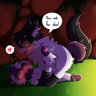 darktail (warriors), violetshine (warriors) (warriors (book series)) created by clouly