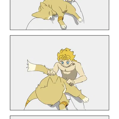 dio brando, giorno giovanna (golden wind, jojo's bizarre adventure) created by boni (artist)