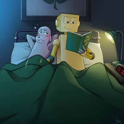 dog (robot dreams), tin (robot dreams) (robot dreams) created by purplevelbeth