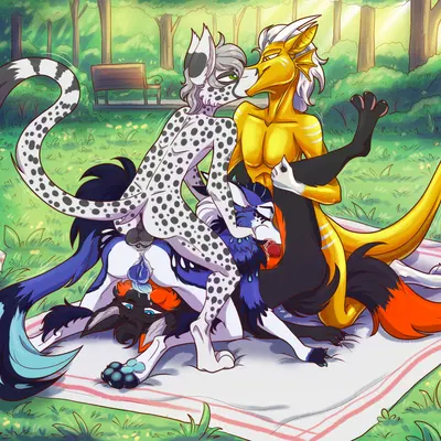 drew fawkes (0utfox), fou'luko (treble wulph), liervey (european mythology, mythology) created by ripli