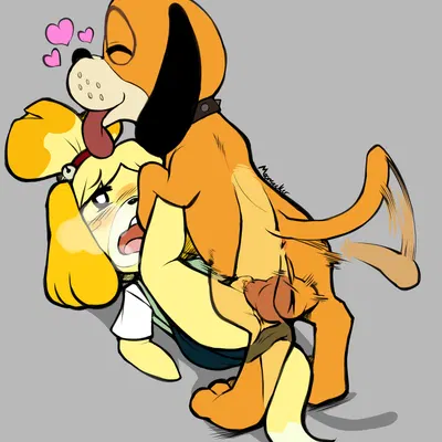 duck hunt dog, isabelle (animal crossing) (animal crossing, duck hunt) created by sketchy skylar