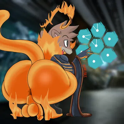 ember (warframe), ember heirloom (warframe), rigby (regular show) (cartoon network, digital extremes) created by banksauce