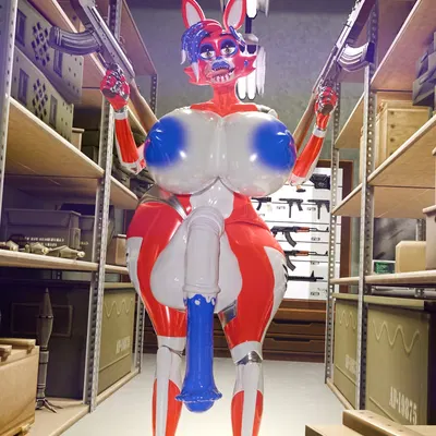 fan character, mangle (fnaf) (4th of july, five nights at freddy's) created by anonymousfm