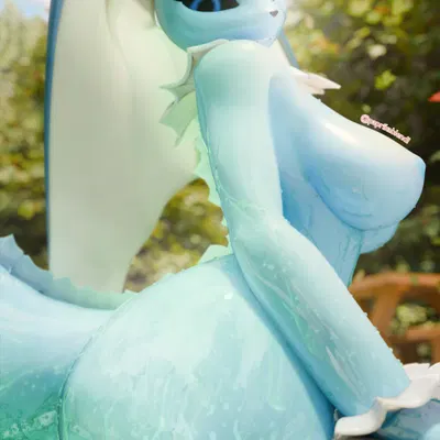 fan character, vaporunny (follygee), warfare vaporunny (nintendo, pokemon) created by paprikablend