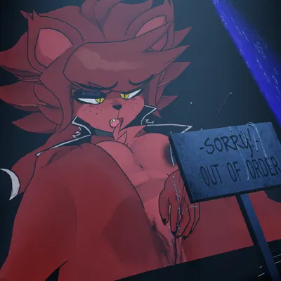 fexa (cryptiacurves), foxy (fnaf) (five nights at freddy's, fredina's nightclub) created by jordevoir (artist)