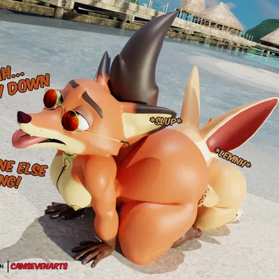 finnick (zootopia), nick wilde (disney, zootopia) created by camseven