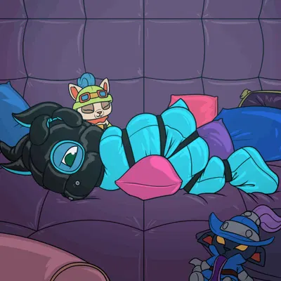 fizz (lol), teemo (lol), veigar (league of legends, riot games) created by radasus