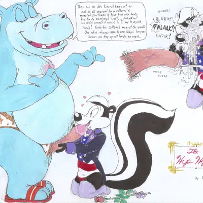 flavio, pepe le pew (animaniacs, looney tunes) created by rufe squirrel