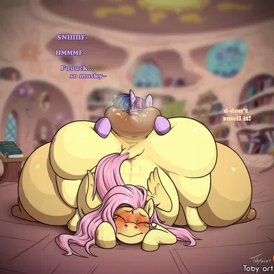 fluttershy (mlp), twilight sparkle (mlp) (friendship is magic, hasbro) created by toby art