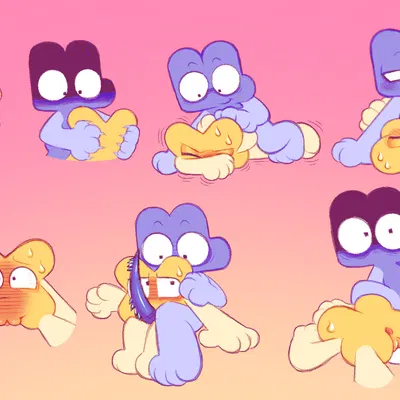 four (bfb), x (bfb) (battle for dream island, object shows) created by clockstops3am
