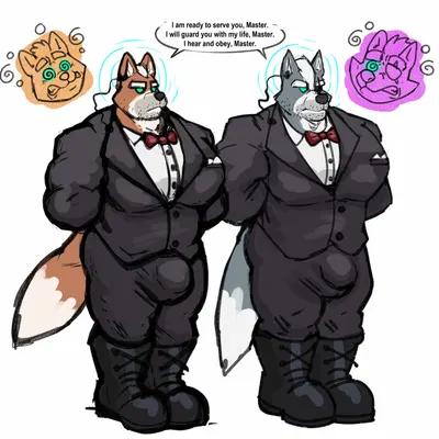 fox mccloud, wolf o'donnell (nintendo, star fox) created by anothermeekone