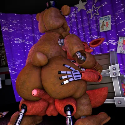foxy (fnaf), freddy (fnaf) (five nights at freddy's, scottgames) created by nsg editor