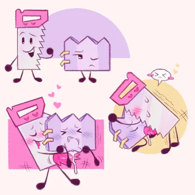 gaty (bfdi), saw (bfdi) (battle for dream island, object shows) created by clockstops3am