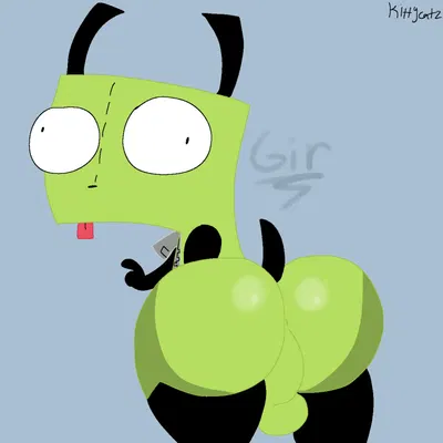 gir (invader zim) (invader zim, nickelodeon) created by kittycatz