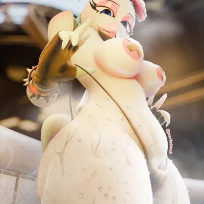 glamrock chica (five nights at freddy's, five nights at freddy's: security breach) created by paprikablend