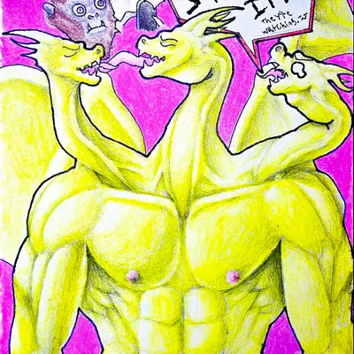 godzilla, king ghidorah, king kong (european mythology, godzilla (series)) created by marthan crowl (artist)