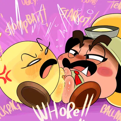 goombella, starlow (mario and luigi (series), mario bros) created by ota (artist)