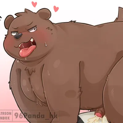 grizzly (we bare bears), panda (we bare bears) (cartoon network, we bare bears) created by 96panda