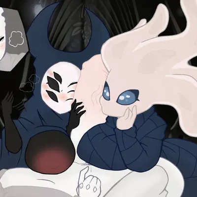herrah (hollow knight), pale king (hollow knight), white lady (hollow knight) (hollow knight (franchise), team cherry) created by moogers